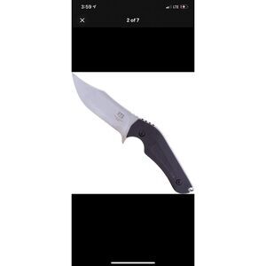 Edge Technology Engineering ETEK1704 ETE Full Tang Fixed‎ 3.75" D-2 Blade, G-10